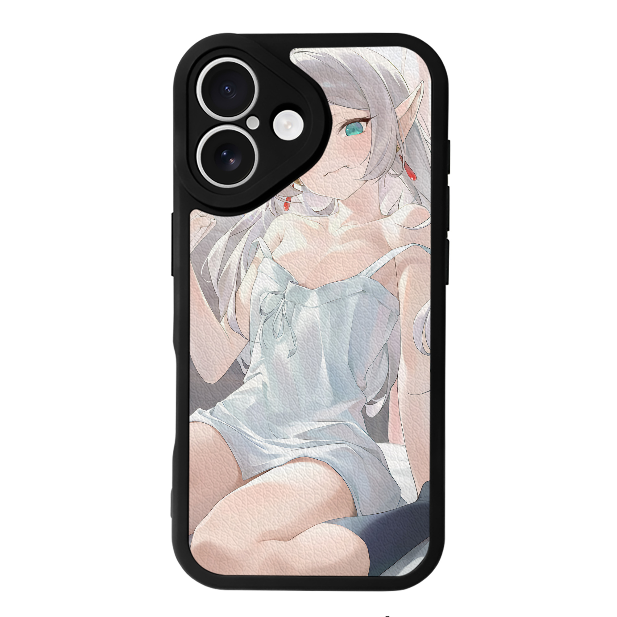 （画像用） 葬送のフリーレン Frieren 【iPhone 16シリーズ対応】シリコンスマホケース（レザー調） 材質：シリコン